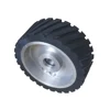 200*75mm Serrated Rubber Contact Wheel Dynamically Balanced Belt Sander Backstand Idler ► Photo 3/4