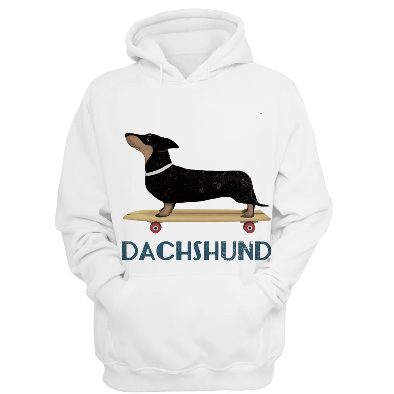 Спортивный костюм Dachshund Женская Повседневная теплая толстовка с капюшоном