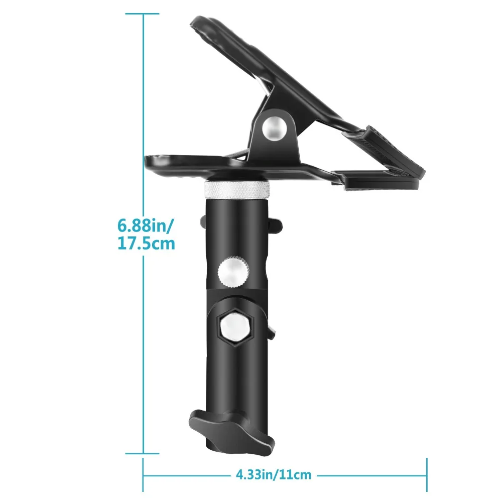 Neewer фотостудия сверхмощный металлический зажим держатель и Холодный башмак адаптер для зажима отражателя или крепления вспышки Speedlite