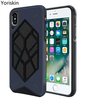 

2018 New 360 Degree Protection Phone Case For Iphone X Tough Armor Anti-Shock Slim Back Cover For Apple Iphone 6 7 8 Plus Case