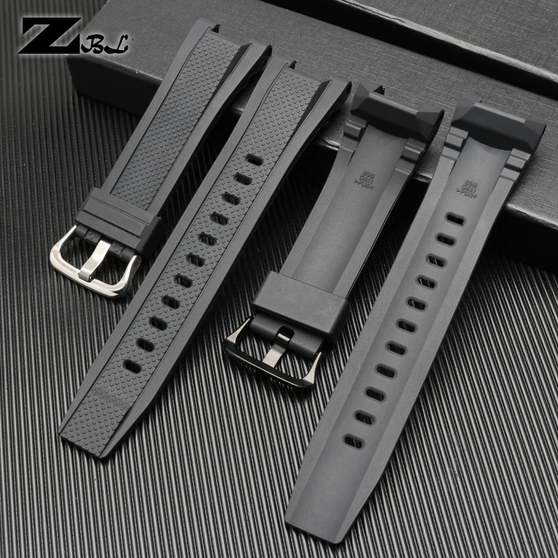 

26mm strap high quality silicone rubber watchband mens sport wristwatches band for casio GST-W110/S130/B100/S100G watch strap