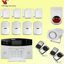 YobangSecurity Wireless Wire GSM Home Security Burglar Alarm System Russian French Spanish Italian Voice Smoke Fire Alarm Sensor