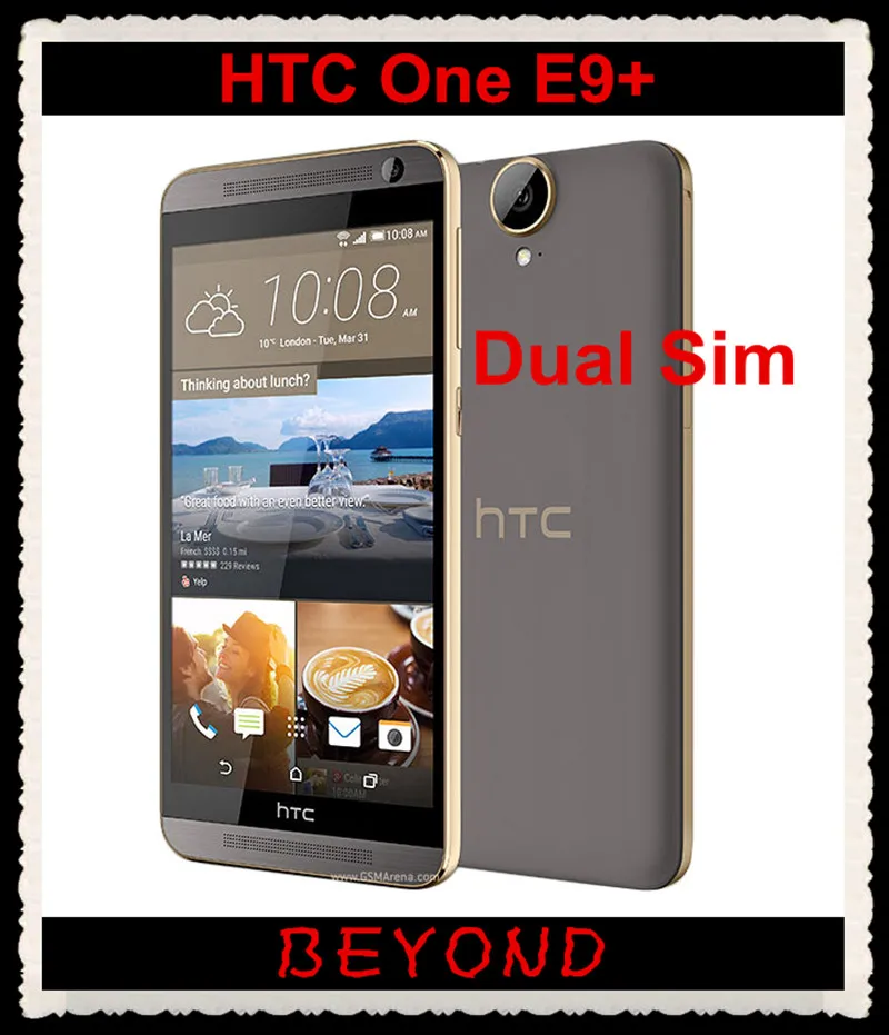 Htc One E9+ Dual Sim E9 Plus разблокированный GSM 4G LTE Android Восьмиядерный ОЗУ 3 Гб ПЗУ 32 Гб мобильный телефон 5," wifi gps 20 МП