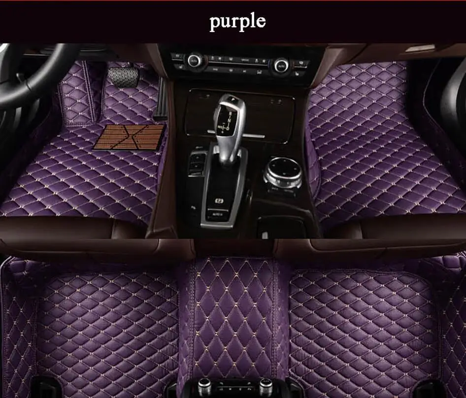 

Mili Mat Leather Car Floor Mats For Alfa Romeo Stelvio 2017 2018 Custom Foot Pads Automobile Carpet Car Covers