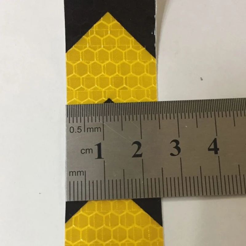 25mm x 5m Safety Mark Reflective tape stickers car-styling Self Adhesive Warning Tape Automobiles Motorcycle Reflective Film
