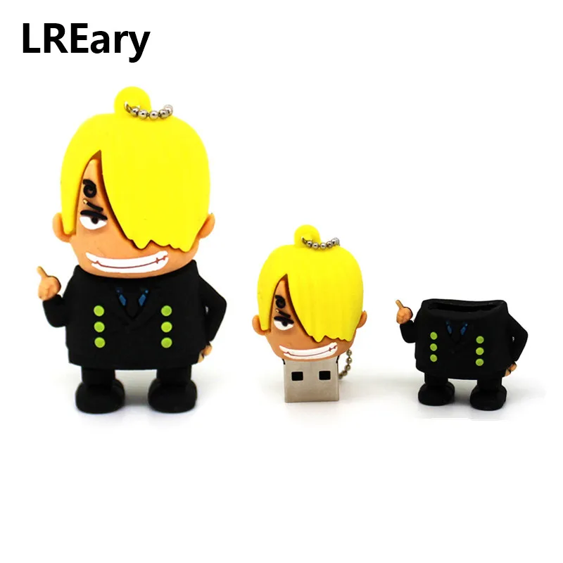 Cartoon One piece usb flash drive pen drive 4gb 8gb 16gb 32gb 64gb USB 2.0 luffy u disk pendrive Nami memory Stick U disk