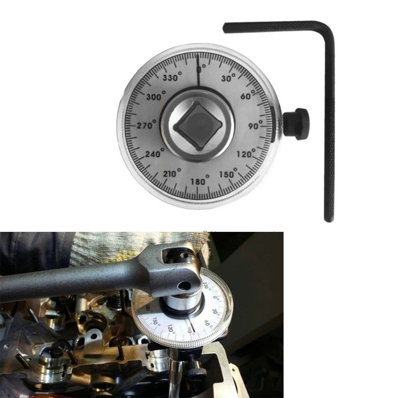 Dial Rotary Angle Gauge 1/2 drive Professional Torque Wrench Bike Professional Repair Tool