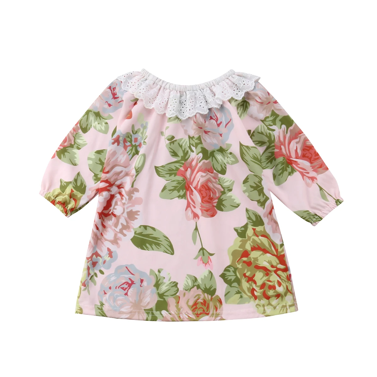 Новорожденных Одежда для маленьких девочек наряды Платье с цветочным узором Топы мини-рукавом милые цветочные вечерние одежда принцессы