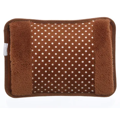 Saim Cartoon Hand Warmer Hot Water Bag 220V Charging Hot Water Bottle Electric Heating Treasure Winter Warmer Bag for Girl JJ324 - Цвет: Brown