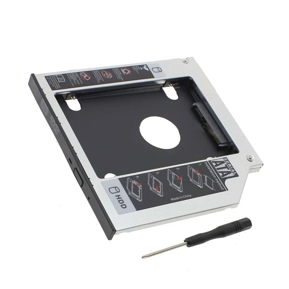 New 2nd HDD SSD Hard disk drive caddy Adapter Bay for ASUS K70IC K70IJ