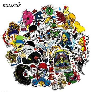 

50Pcs/Terror Halloween European and American Style Graffiti Sticker Fornotebook Refrigerator Computer Washing Machine Skateboard