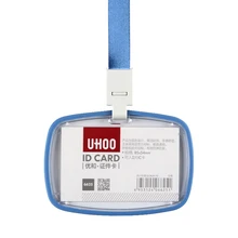 Акриловый держатель карты набор с шнурком работник горизонтальный сертификат работы идентификационный значок YH6625+ 6722