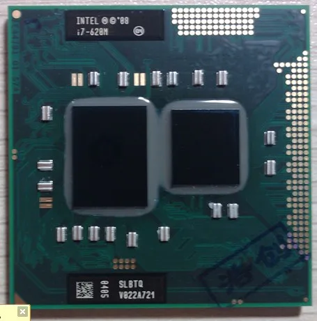 Процессор для ноутбука intel PGA 988 pin Socket G1, i7 620M 2,66-3,33G двухъядерный четырехъядерный процессор для ноутбуков