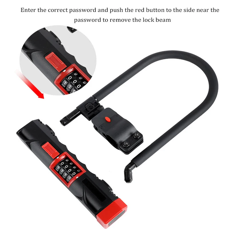 u lock bike Bicycle code lock candado bicicleta candado moto bicycle lock motorcycle antivol moto anti theft cadeado bicicl