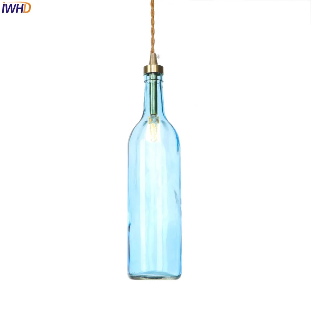

IWHD Copper Nordic LED Pendant Lamp G4 Glass Retro Hanglamp Vintage Hanging Lamp Living Room Lights Fixtures For Home Lighting