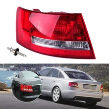 DWCX Rear Tail Left Light Taillight Assembly Lamp Housing without Bulb 4F5 945 095 L for Audi A6 /A6 Quattro Sedan 2005 2006 -08