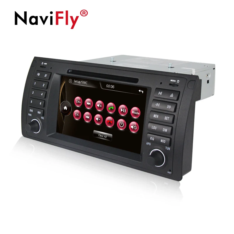 Flash Deal NaviFly Original UI 7" Car DVD multimedia player For BMW/E39 X5 E53 With Car GPS radio audio BT USB SD Canbus RDS MIC E39 3