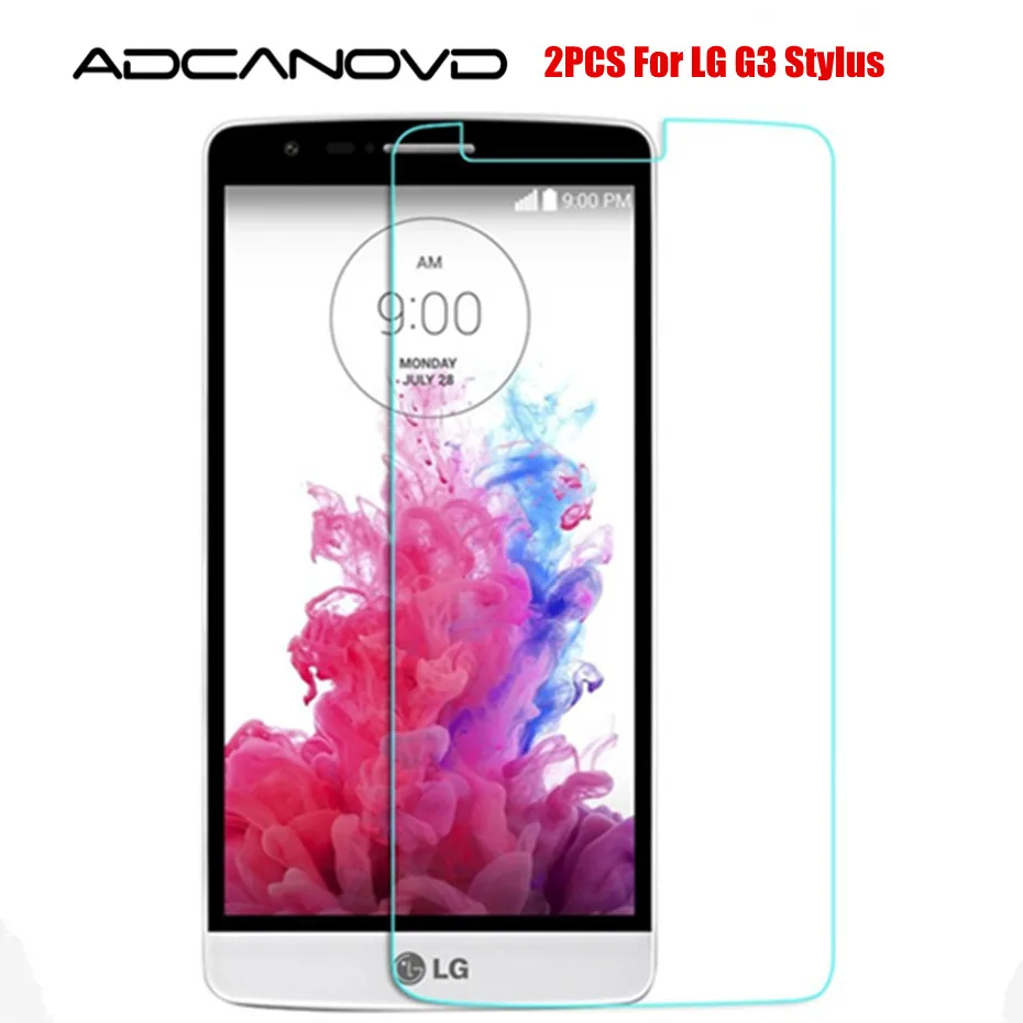 2 шт. закаленное стекло для LG G3 Stylus D690 D690N Защитная пленка экрана на G 3 Stylos g3stylus