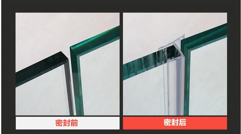 1 м h форма для ванной душ стекло двери окна силиконовой резины уплотнения прокладки уплотнитель для 6 мм стекло