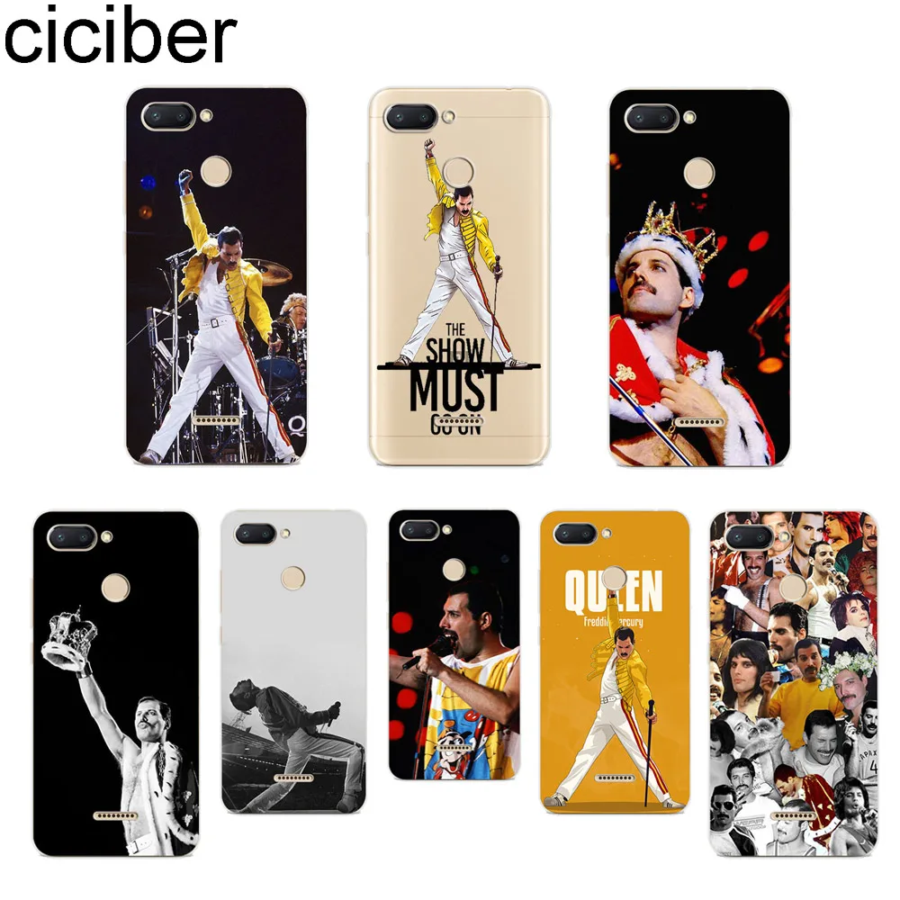 

ciciber For Xiaomi Red 6 5 4 3 A X S Pro Plus S2 Soft TPU Back Phone Case for Redmi Note 7 6 5 4 3 X A Pro Cover Freddie Mercury