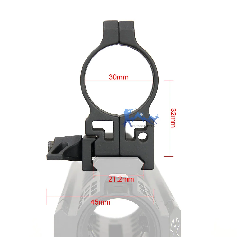 CANIS LATRANS 304 литая сталь QD быстро отсоединяется 30 мм диаметр кольца прицела для винтовки OS24-0182