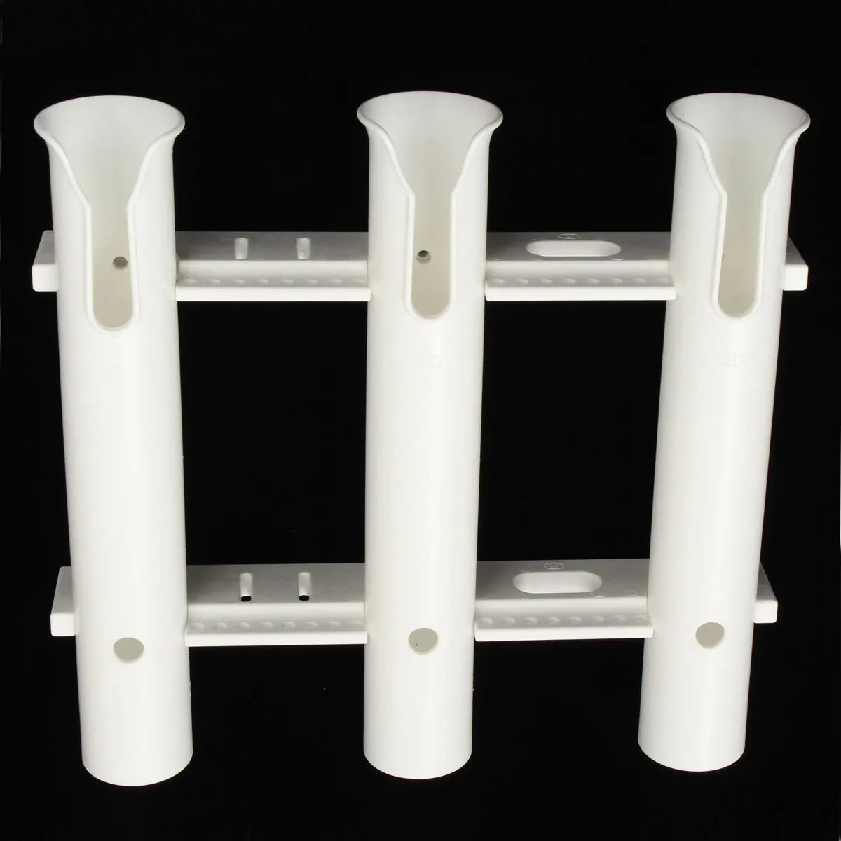 3 Tubes PP Plastic Marine Boat Fishing Rod Holder Socket For Boats