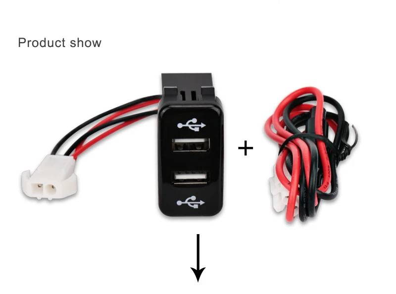 Двойной USB зарядное устройство USB адаптер разъем интерфейс для Toyota VIGO 5 в 4.2A автомобиль 2 порта интерфейс приборной панели разъем модификация автомобиля