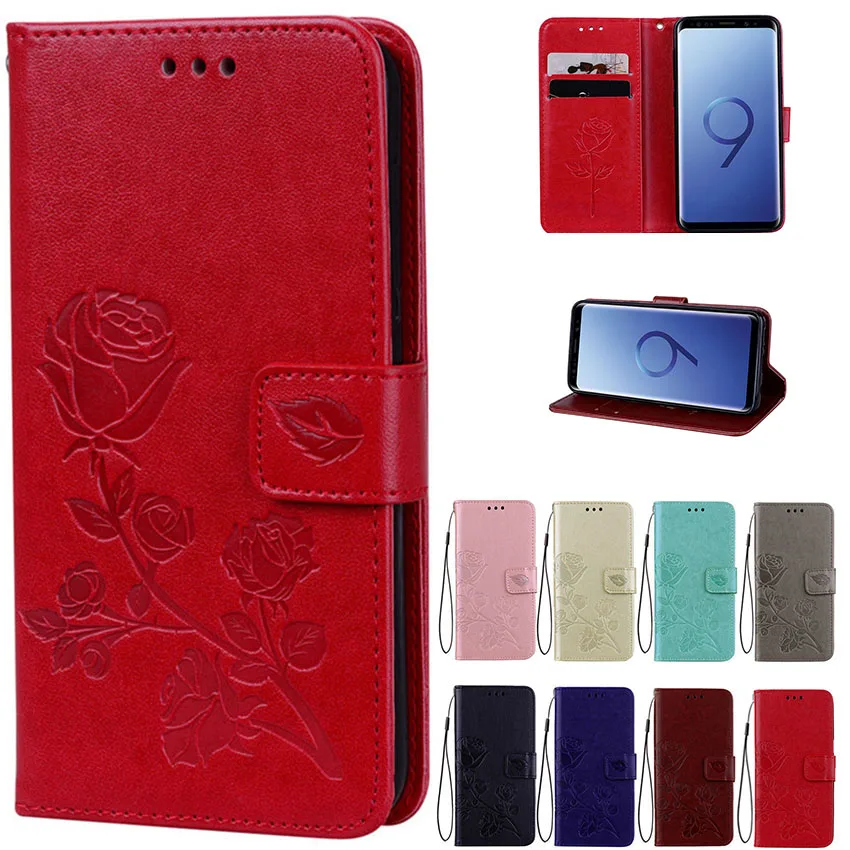 

Rose Floral For Samsung Galaxy S4 S5 S6 S7 S8 S9 Edge Plus Flip Leather Case For Galaxy A3 A5 A7 J1 J3 J5 J7 2016 2017 Back Case