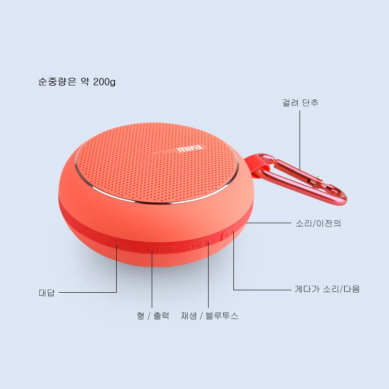 Портативная Bluetooth Колонка MIFA F1 уличная Беспроводная колонка водонепроницаемая