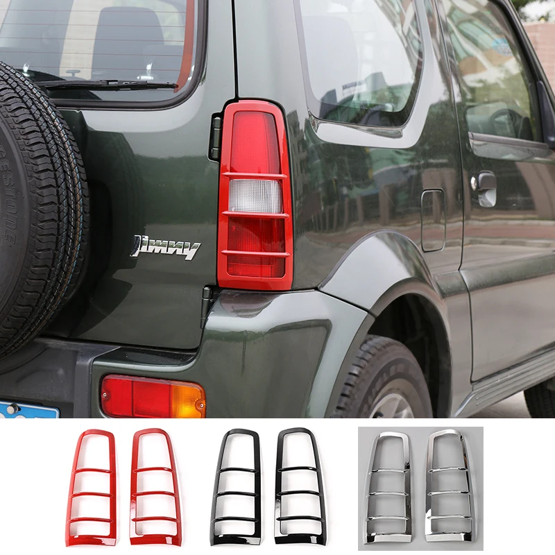  SHINEKA Car Styling Rear Light Hoods Decoration Cover Trim Tail Lamp Guards Sticker Fit ABS For Suz