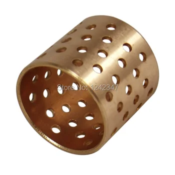 

WB802 FB092 7080 CuSn8P Hydraulic Cylinder Piston Slide Bearing Bush 70x75x80mm Oil holes Wrapped Bronze sleeve Bearing Bushing