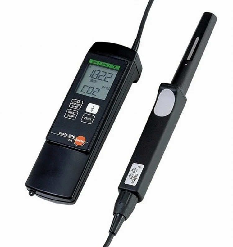 

(DT) TESTO 535 Carbon Dioxide Concentration Detector Test Indoor Air Quality CO2 Containing General Ticket