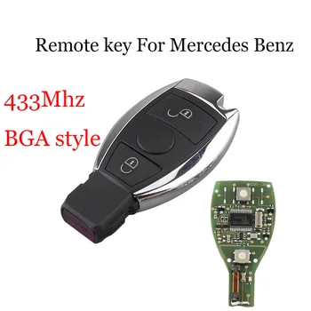 

2Buttons 433Mhz Smart Remote Key Keyless Fob For Mercedes BENZ A E S G CLK SLK ML 2000+ NEC&BGA style Auto Original Car keys