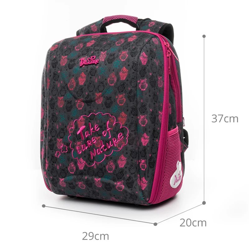 Delune брендовые Детские Водонепроницаемые Светоотражающие школьные сумки для детей 1-3 класса 7-series ортопедические школьные рюкзаки для девочек школьные сумки