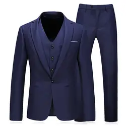 Свадебный костюм для Для мужчин; хорошее качество куртка + брюки + жилет/Для мужчин костюмы best мужской пиджак пальто брюки жилет 4XL