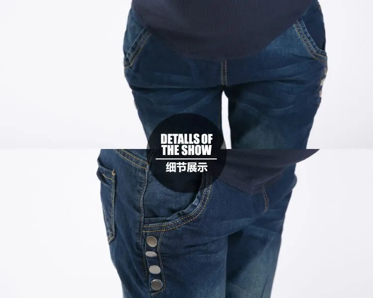 Denim эластичный пояс средства ухода за кожей для будущих мам джинсы для беременных женщин брюки для девочек одежда для беременных женщин беременность для автотранспортных костюмы maternidad осень-зима Denim эластичный пояс средства ухода за кожей для будущих мам джинсы для беременных женщин брюки для девочек одежда для беременных женщин беременность для автотранспортных костюмы maternidad осень-зима