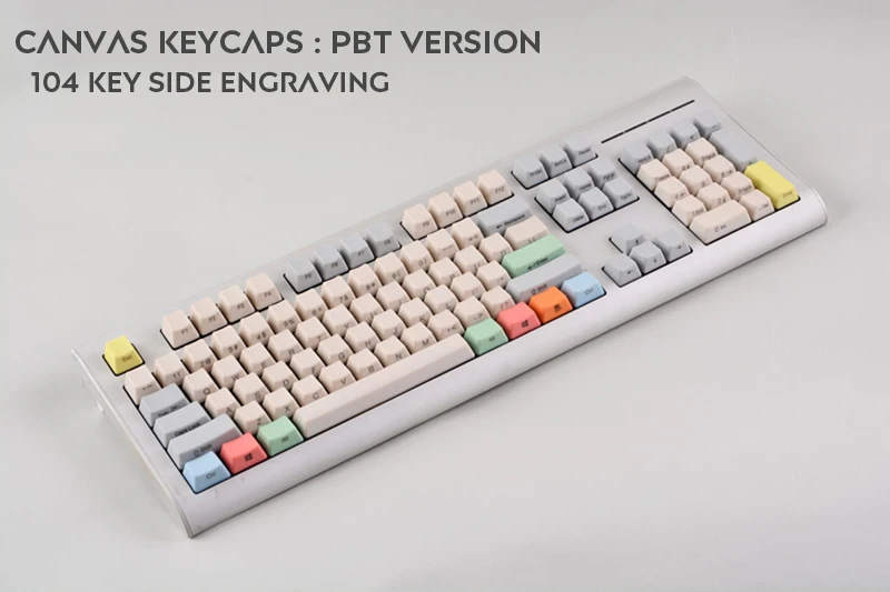 87/104/108 ключ OEM холст Макарон Цвет прозрачная поверхность PBT filco клавиши для механической клавиатуры
