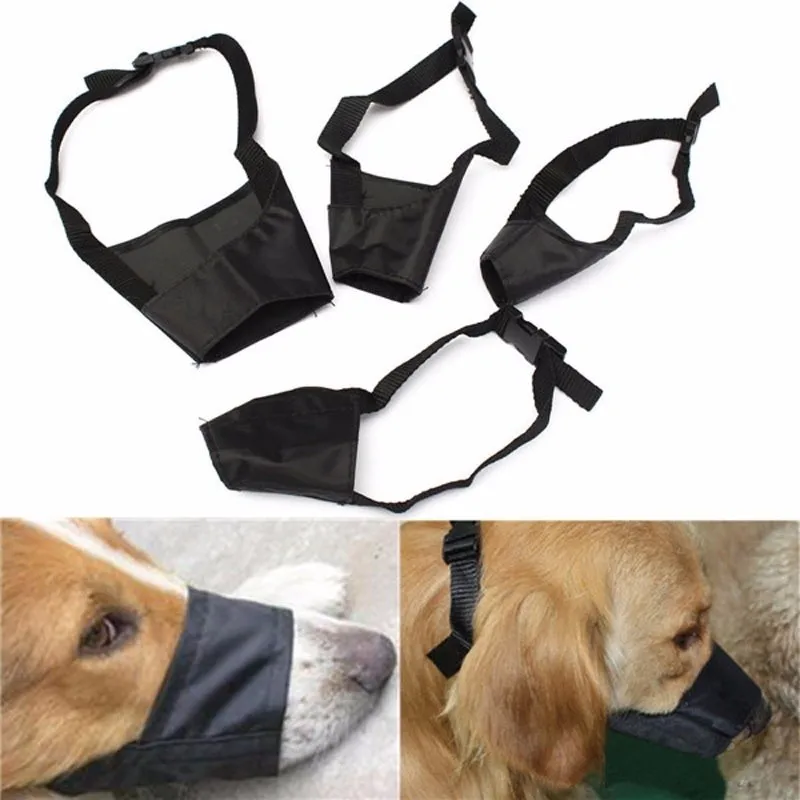 4 Size Adjustable Dog Mask Anti Bark Bite Mesh Nylon Material Breathable Soft Mouth Muzzle Grooming Chew Stop Puppy Dog Outdoor Pet Supplies (3)
