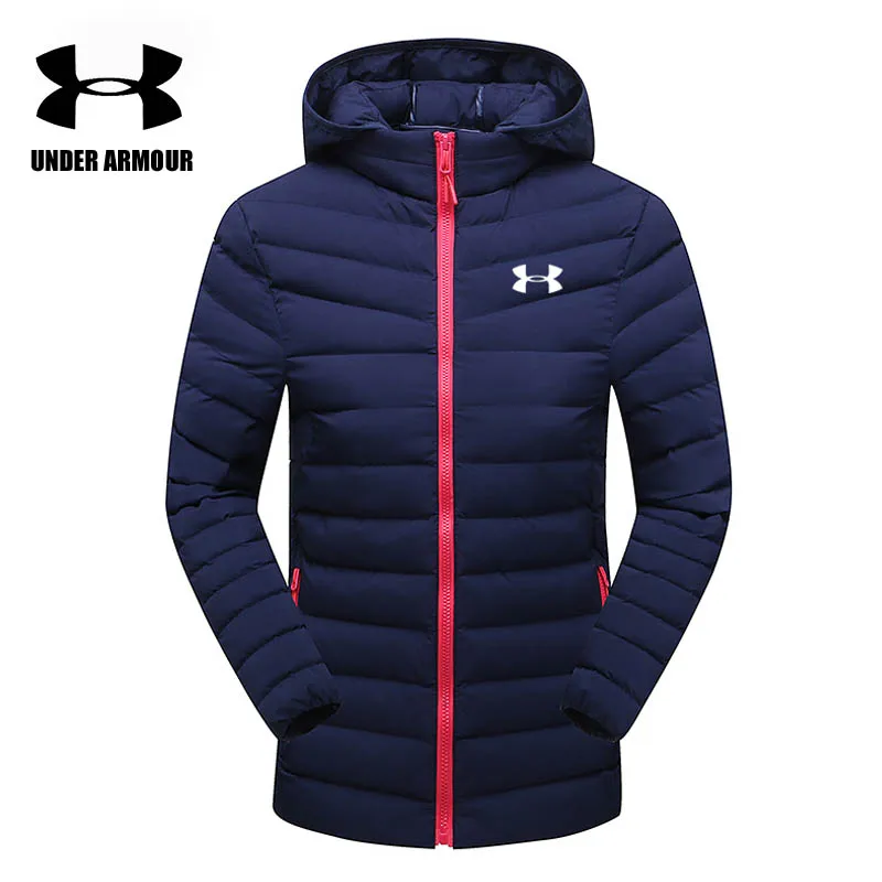 

Under Armour Women training jackets winter brand warm cotton jackets outdoor windproof clothes red black jackets abrigo mujer