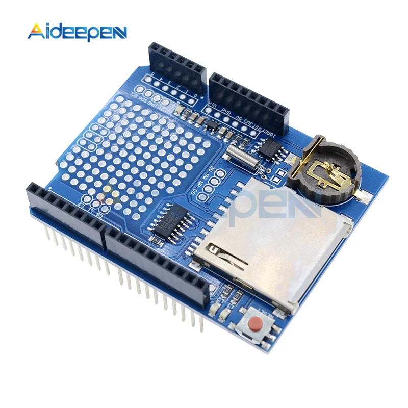 Модуль регистратора данных DC 3 В щит для записи в реальном времени V1.0 RTC Arduino UNO sd