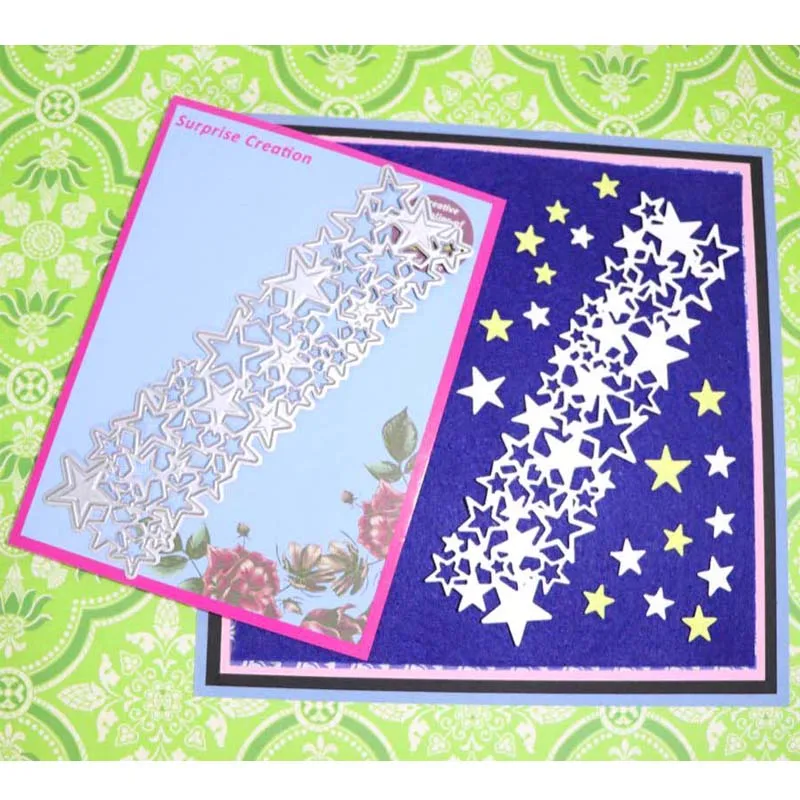 1X Cutting dies Twinkle Stars lace Scrapbook Metal DIY Stencil Embossing craft