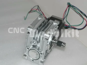 

NMRV030 Worm Gear Worm Reducer Nema 23 Stepper Motor Turbine 57 x 57 Reducer Gearbox Output Shaft 14mm Planet Motor CNC MODULKIT