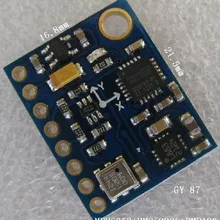 Gy-87 10DOF MPU6050 HMC5883L BMP180 модуль 3 оси гироскоп+ трехосевой акселерометр+ 3 оси магнитного поля+ давление