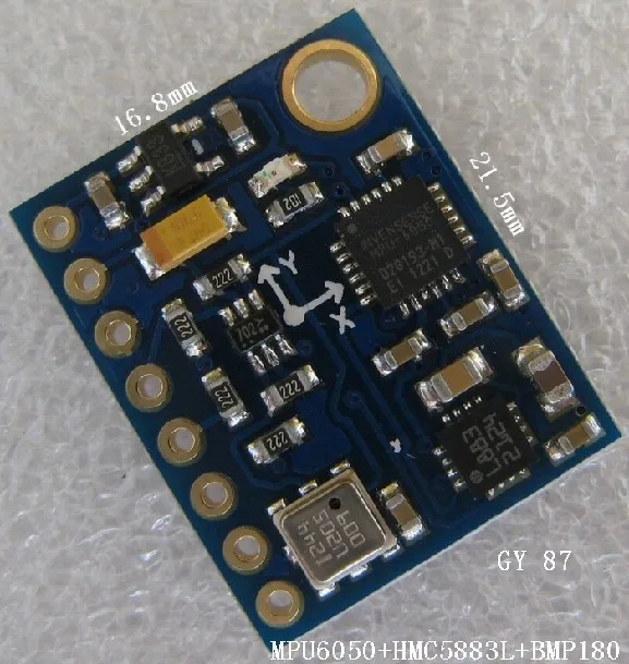 GY-87 10DOF MPU6050 HMC5883L BMP180 модуль 3-осевой гироскоп + триосевой акселерометр 3-осевое