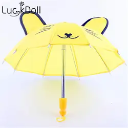 Luckdoll милые яркие зонты для 18 дюймов Американский куклы интимные Аксессуары куклы игрушечные лошадки детей