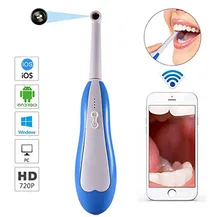 Caméra endoscopique intra-orale Wifi sans fil, Endoscope, lumière Led, USB, prise de vue, dentiste