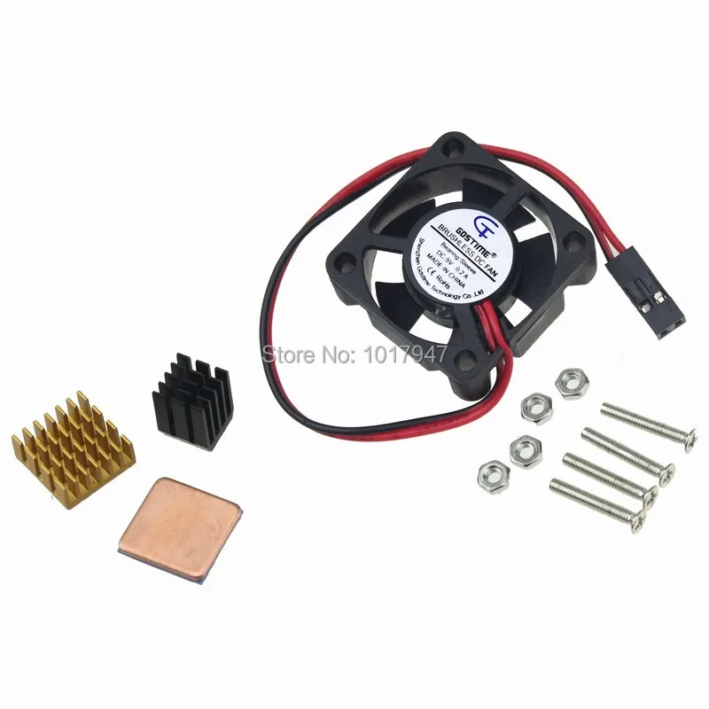 

1pcs Raspberry Pi DIY Cooling Kit Micro Cooling Pi Fan + Copper HeatSink