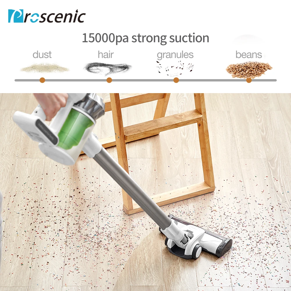 Proscenic P9 2 в 1 пылесос 15000Pa мощность всасывания 2600Ma литий ионный аккумулятор с NIDEC
