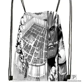 

Custom attack_on_titan_bowser_Drawstring Backpack Bag Cute Daypack Kids Satchel (Black Back) 31x40cm#180611-03-129