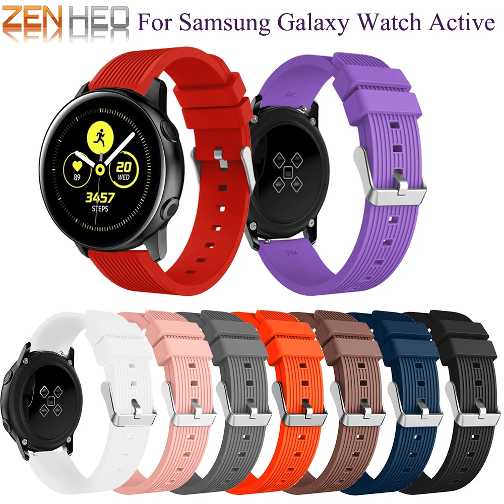 

20MM Soft Silicone Watch Strap For Samsung Galaxy Watch Active Replacement Watch Band Wrist Strap For Samsung Galaxy Watch 42mm